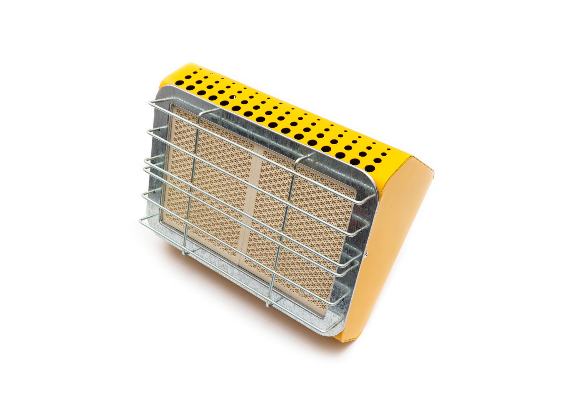 Gas space heater yellow